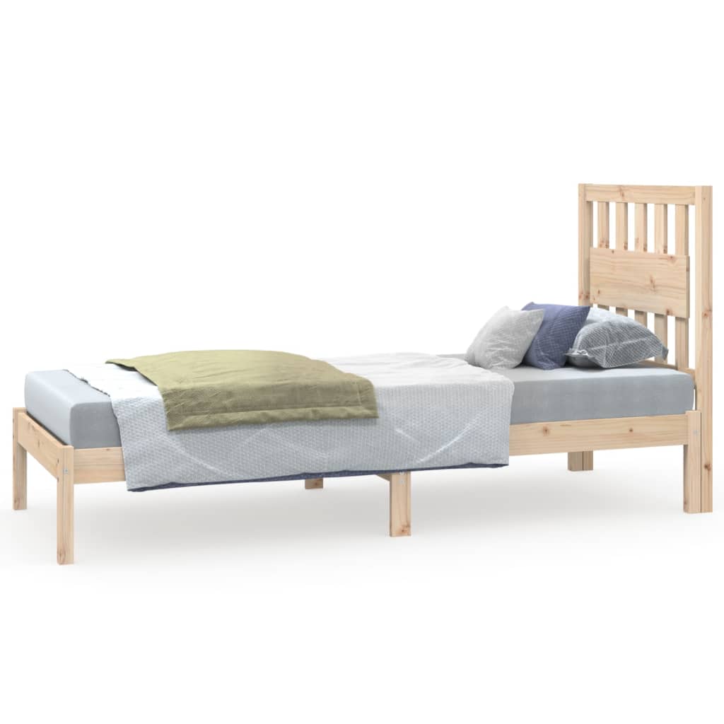 sengeramme 75x190 cm massivt fyrretræ