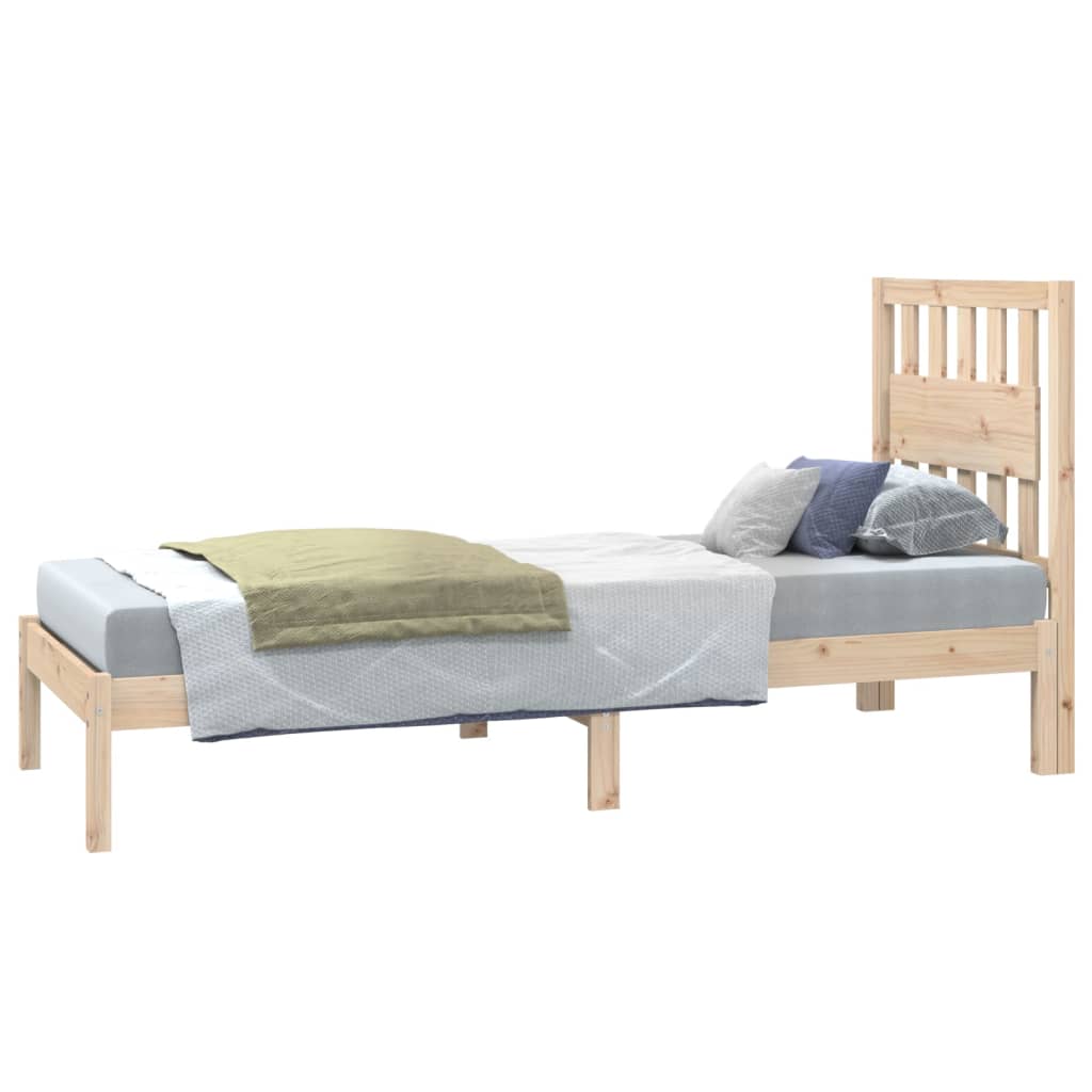 sengeramme 75x190 cm massivt fyrretræ