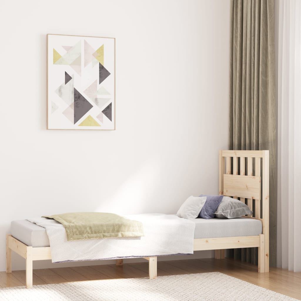sengeramme 75x190 cm massivt fyrretræ