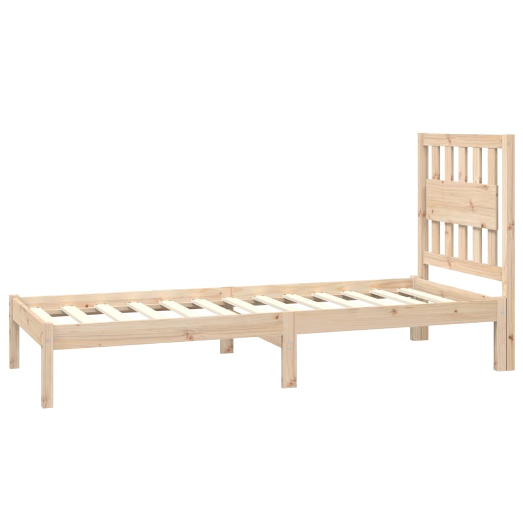 sengeramme 75x190 cm massivt fyrretræ