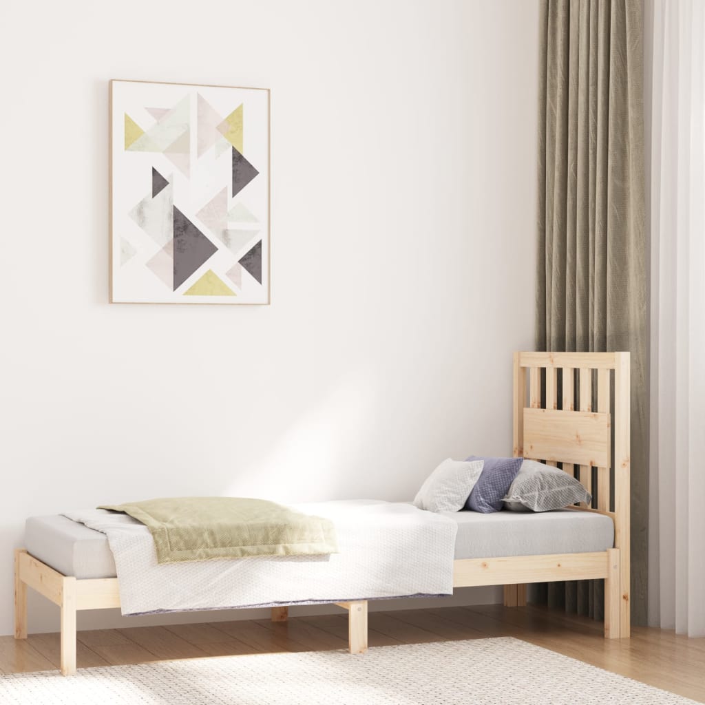sengeramme 75x190 cm massivt fyrretræ