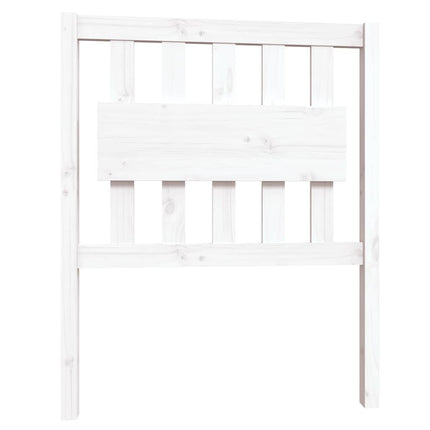 sengeramme 75x190 cm Small Single massivt fyrretræ hvid