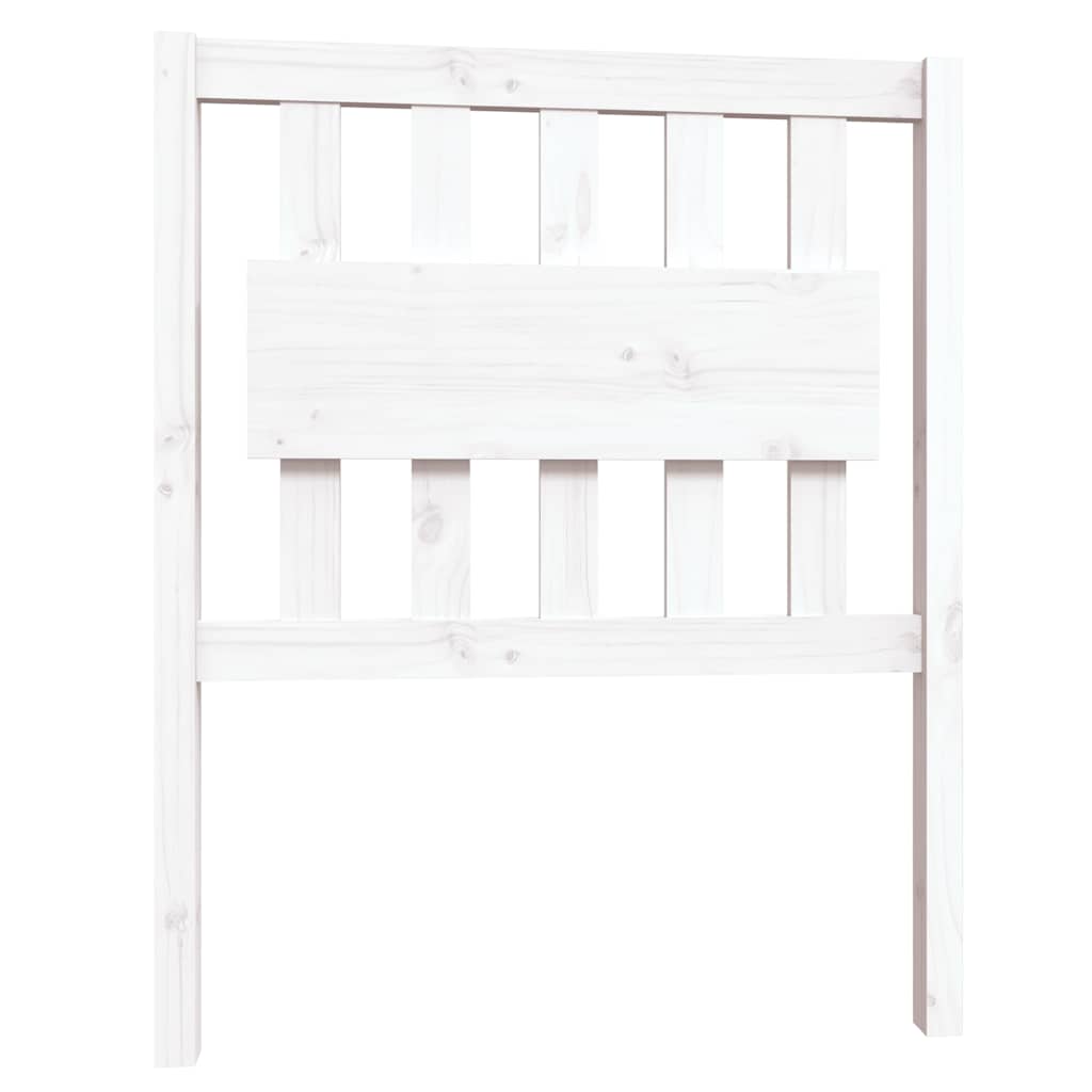 sengeramme 75x190 cm Small Single massivt fyrretræ hvid