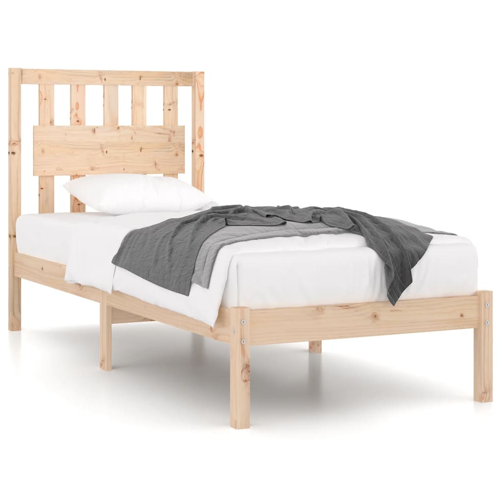 sengeramme 90x190 cm massivt fyrretræ
