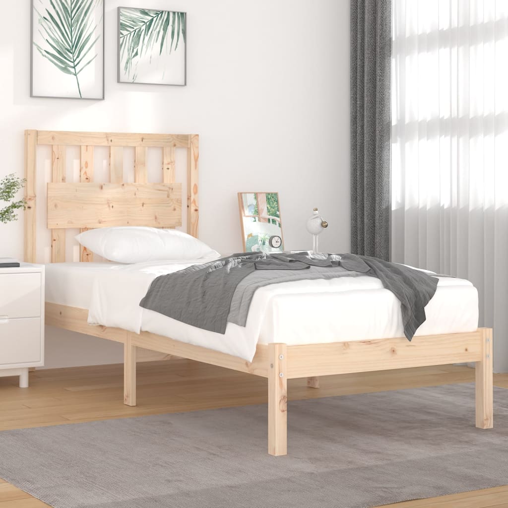 sengeramme 90x190 cm massivt fyrretræ