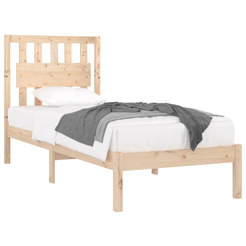 sengeramme 90x200 cm massivt fyrretræ
