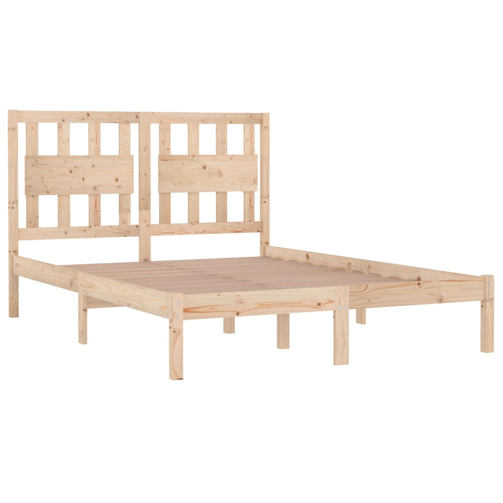 sengeramme 160x200 cm massivt fyrretræ