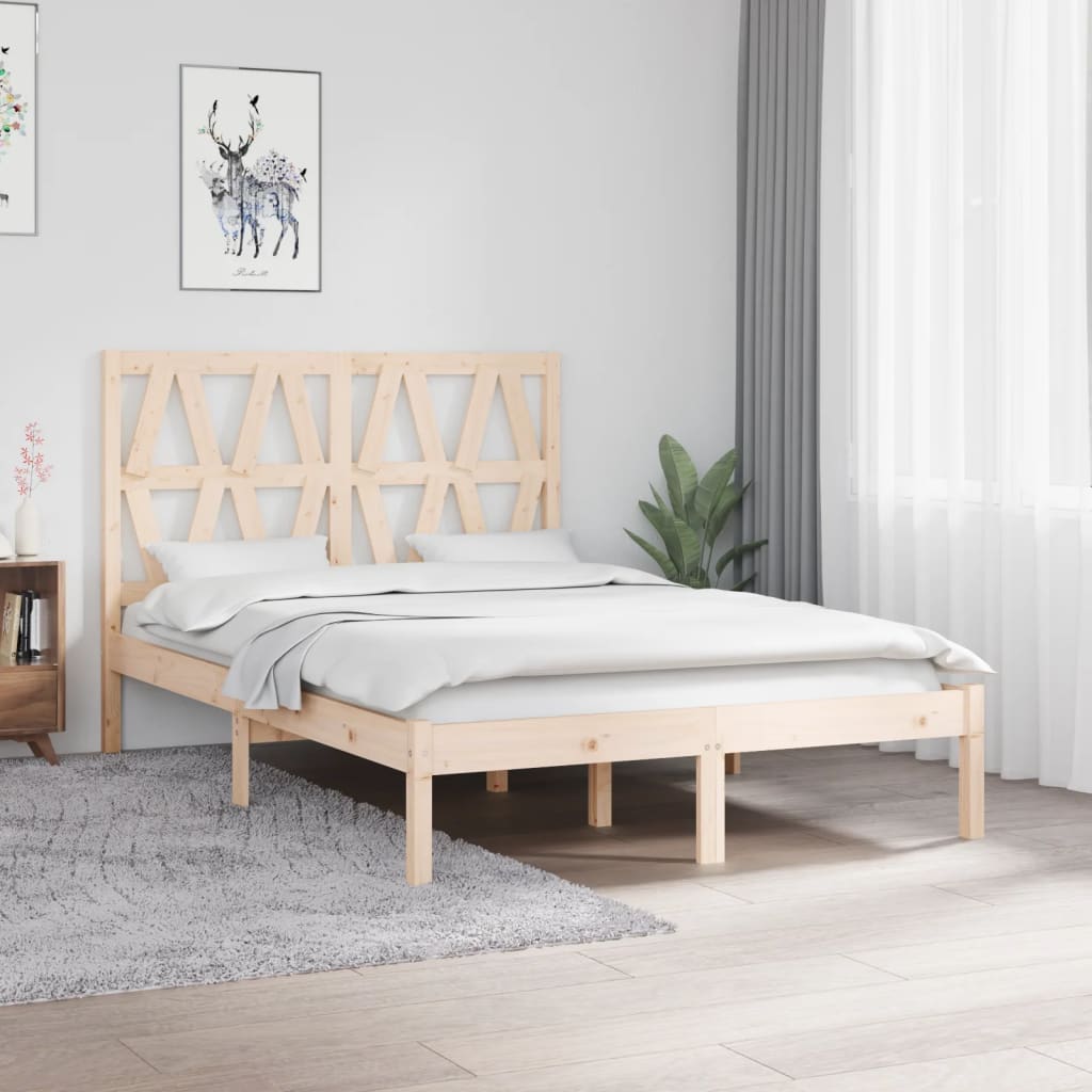 sengeramme 120x200 cm massivt fyrretræ