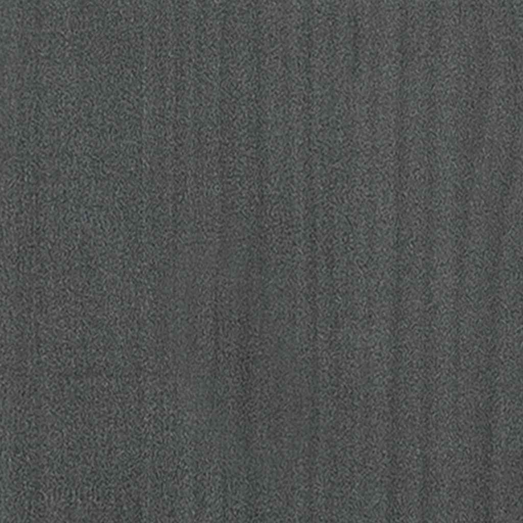 sengeramme 200x200 cm massivt fyrretræ grå