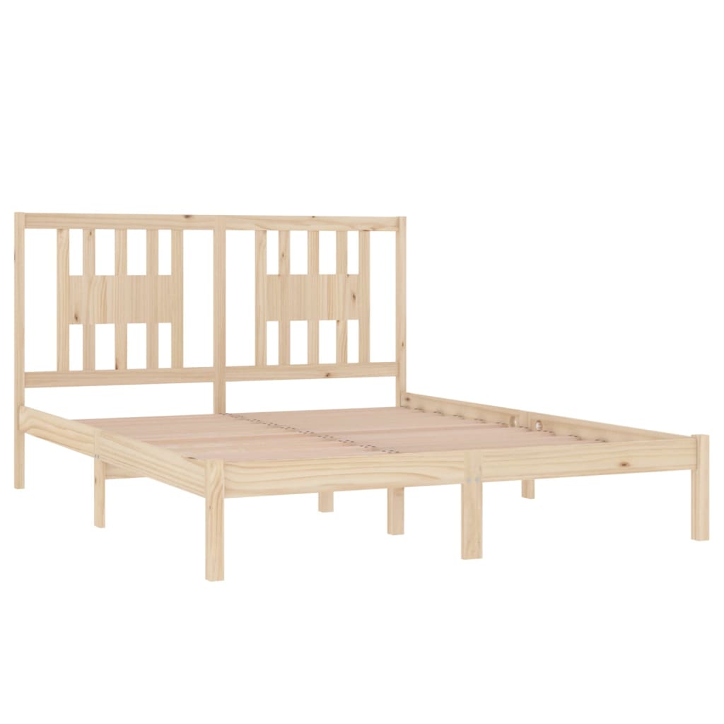 sengeramme 160x200 cm massivt fyrretræ