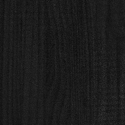 sengeramme 75x190 cm Small Single massivt træ sort