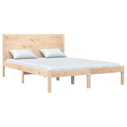sengeramme 135x190 cm massivt træ