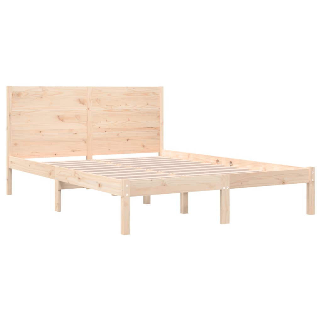 sengeramme 135x190 cm massivt træ