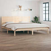 sengeramme uden madras 200x200 cm massivt fyrretræ
