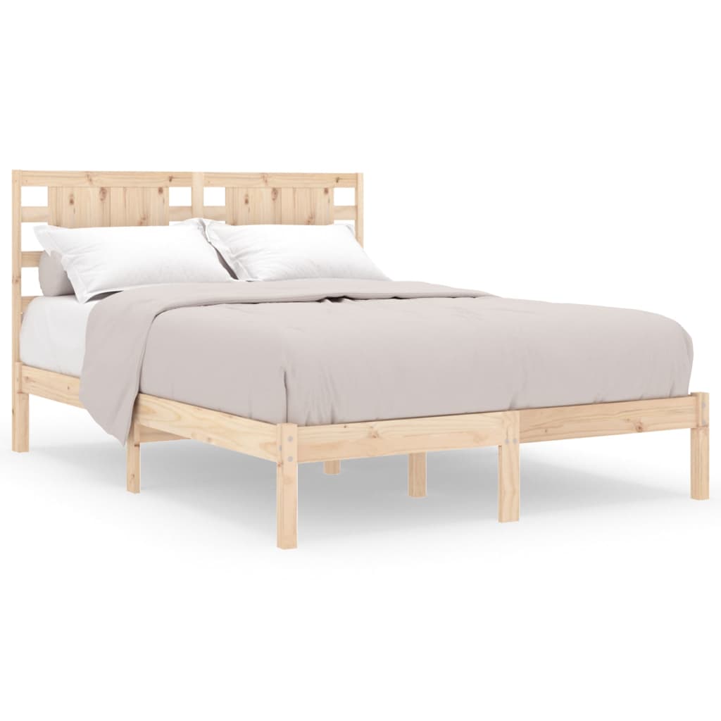sengeramme 135x190 cm massivt træ