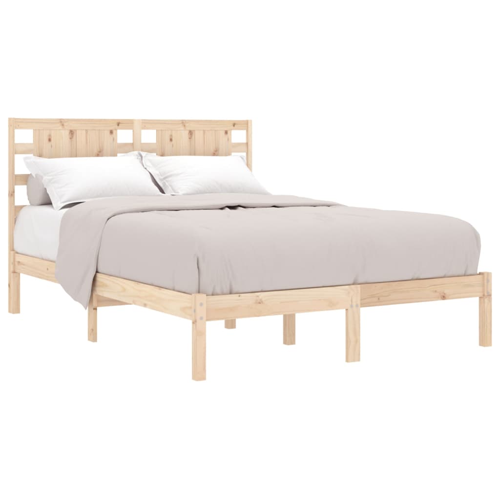 sengeramme 135x190 cm massivt træ