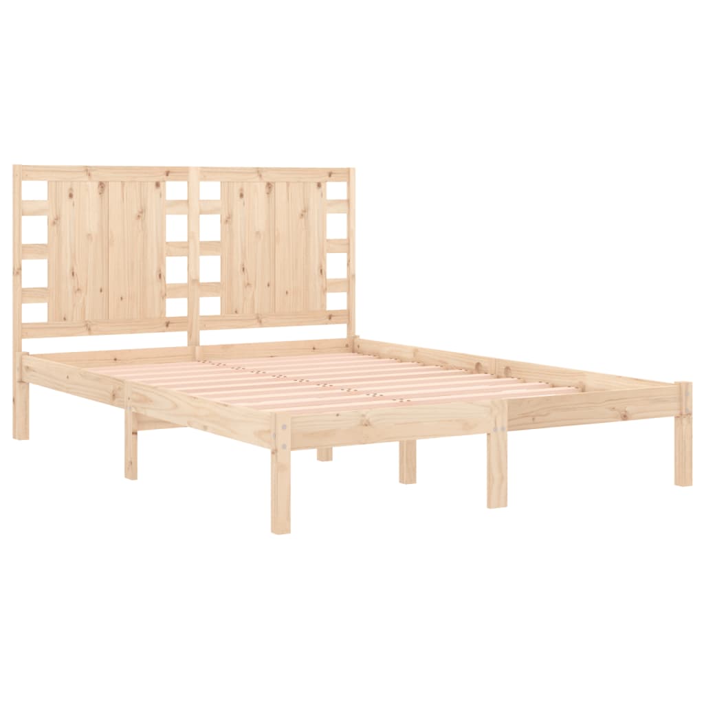 sengeramme 135x190 cm massivt træ