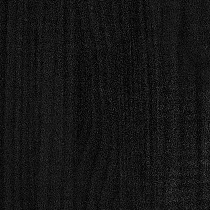 sengeramme 140x190 cm massivt fyrretræ sort