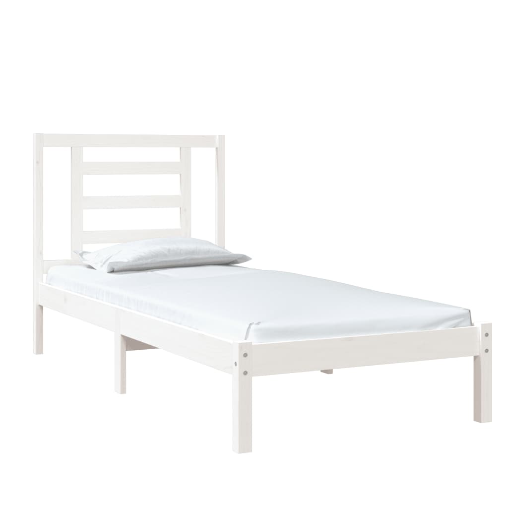 sengeramme 75x190 cm Small Single massivt træ hvid