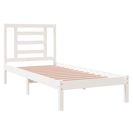 sengeramme 75x190 cm Small Single massivt træ hvid
