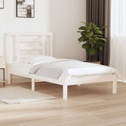 sengeramme uden madras 90x190 cm massivt fyrretræ hvid