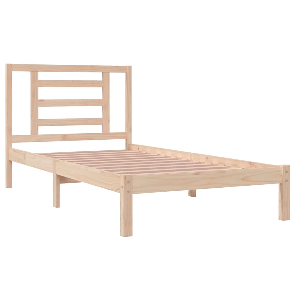 sengeramme uden madras 90x200 cm massivt fyrretræ