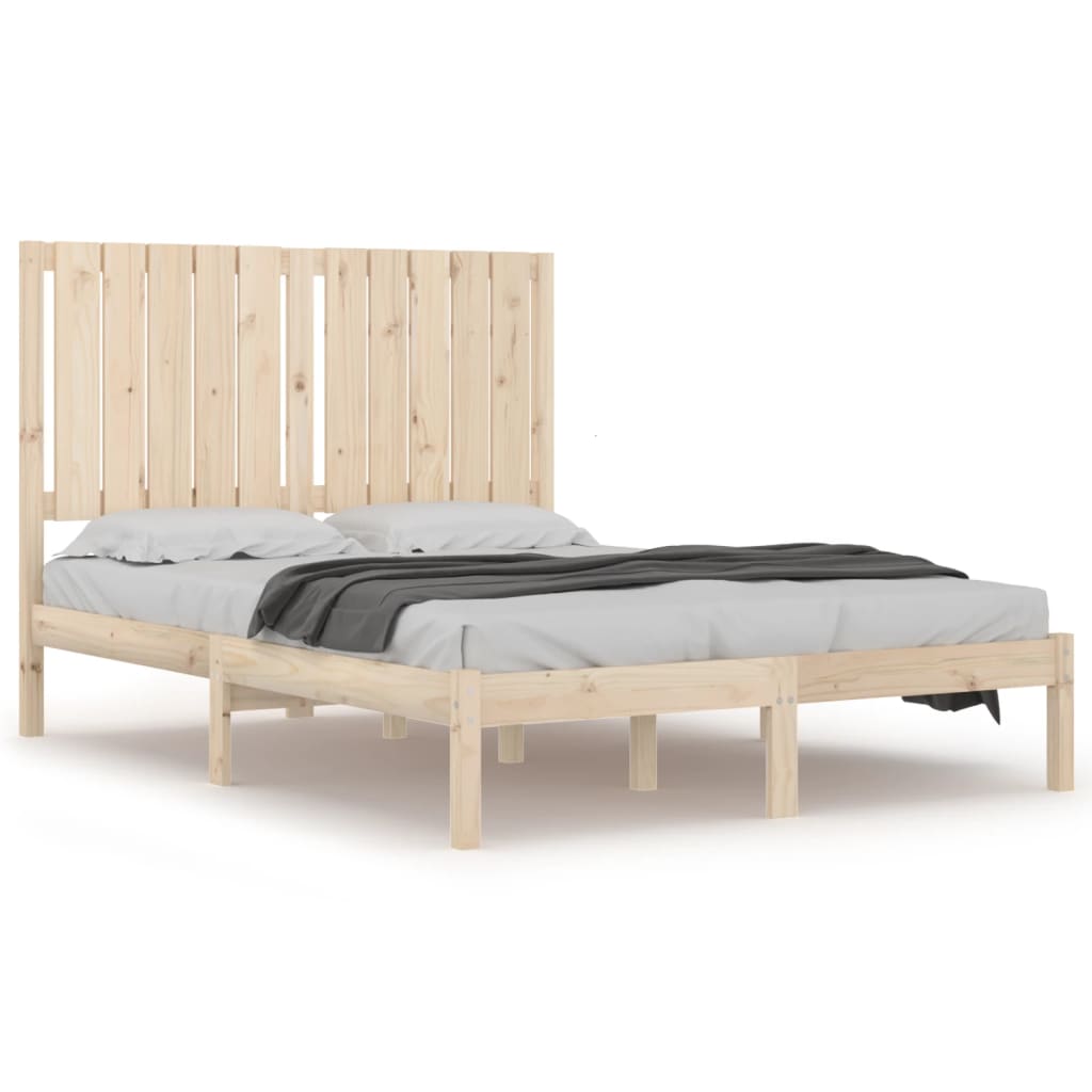 sengeramme uden madras 120x200 cm massivt fyrretræ