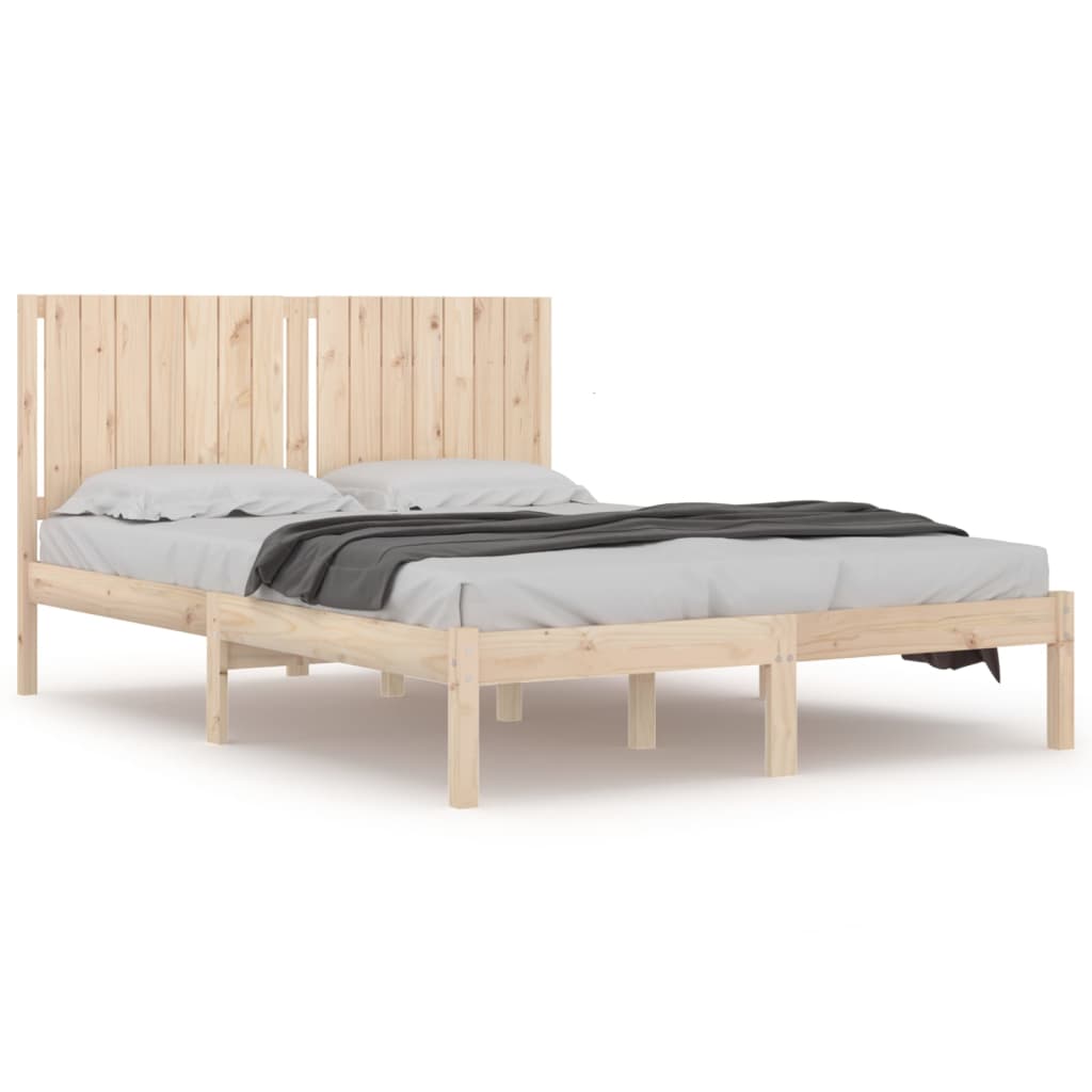 sengeramme uden madras 160x200 cm massivt fyrretræ