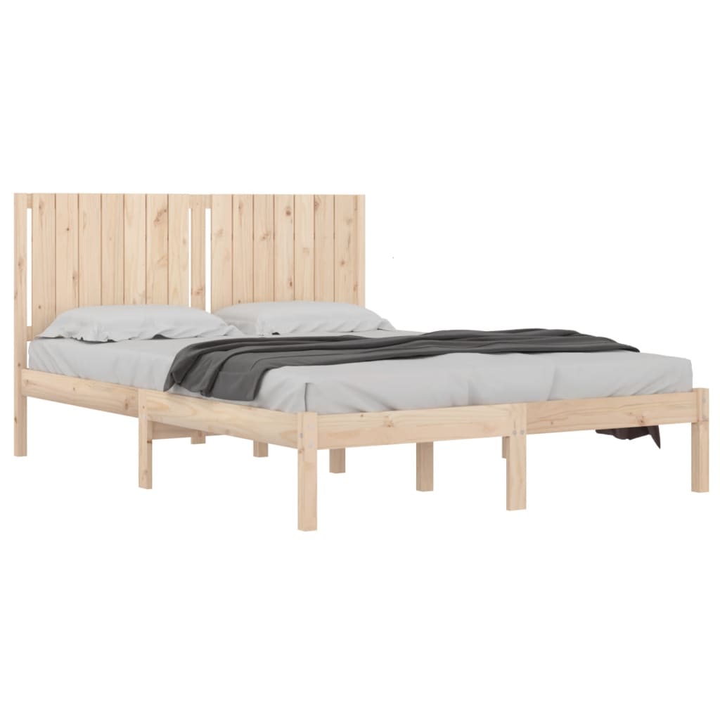 sengeramme uden madras 160x200 cm massivt fyrretræ