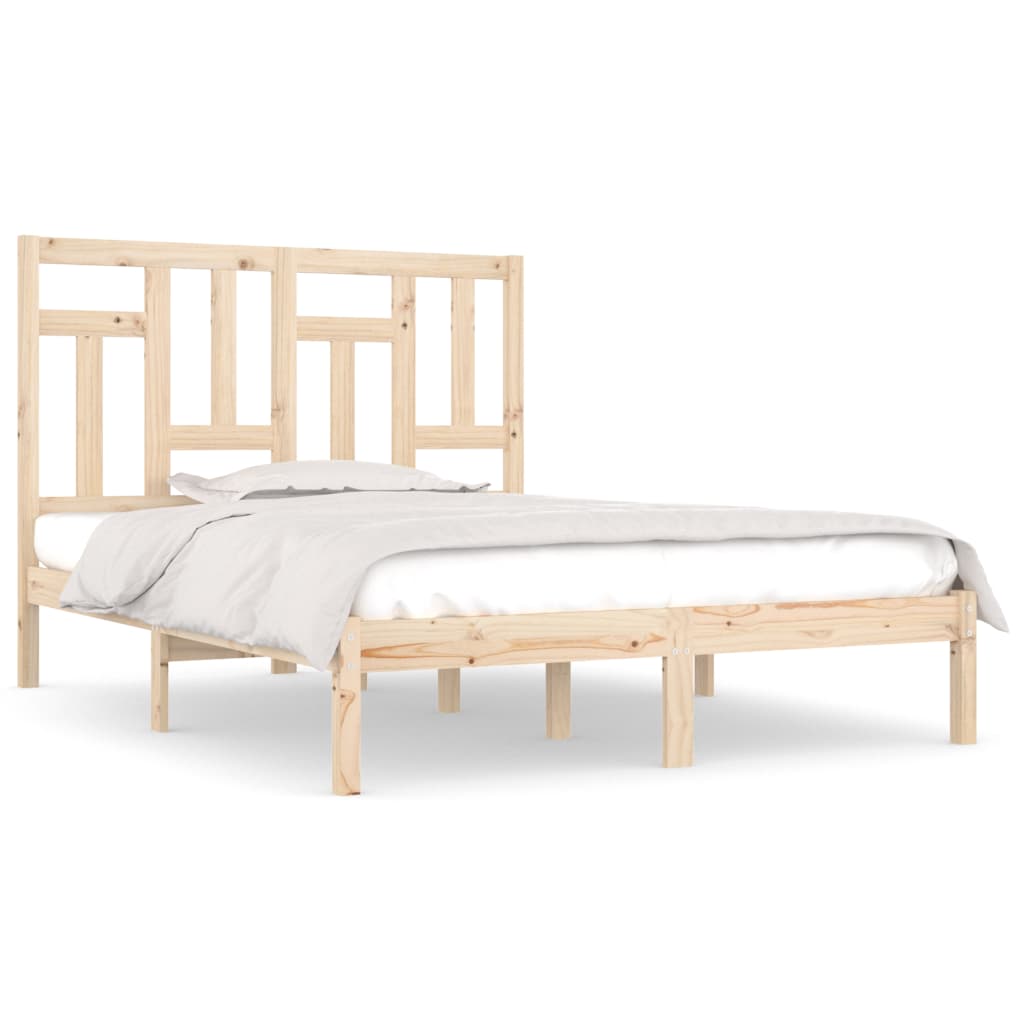 sengeramme 135x190 cm massivt træ