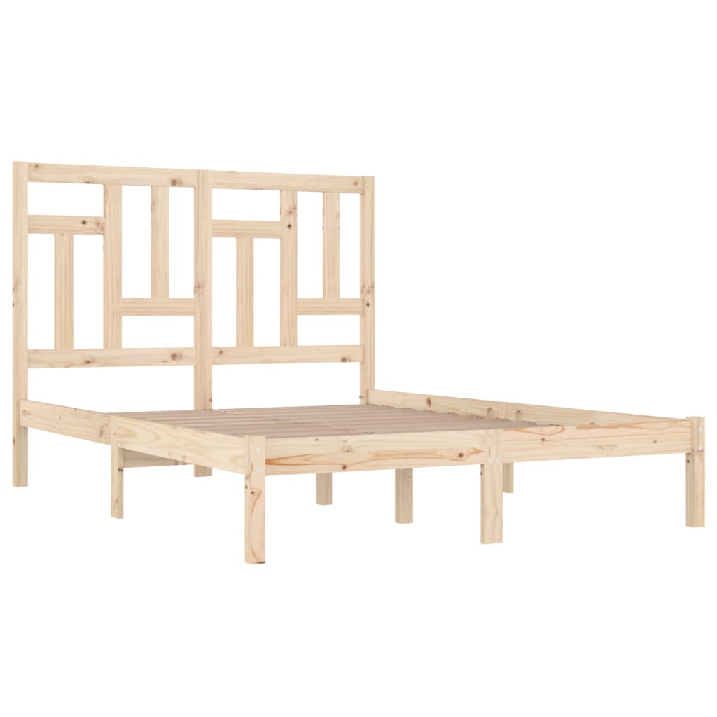 sengeramme 135x190 cm massivt træ
