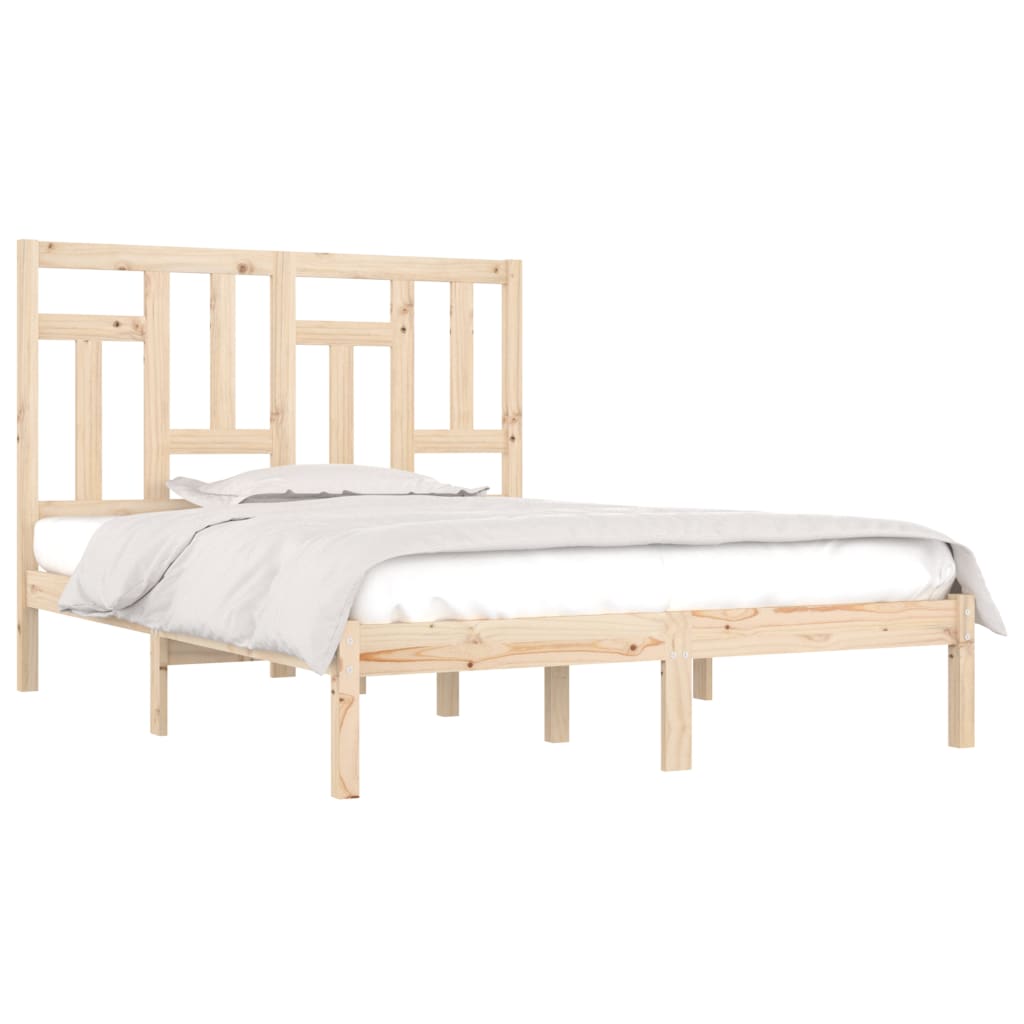 sengeramme uden madras 160x200 cm massivt fyrretræ
