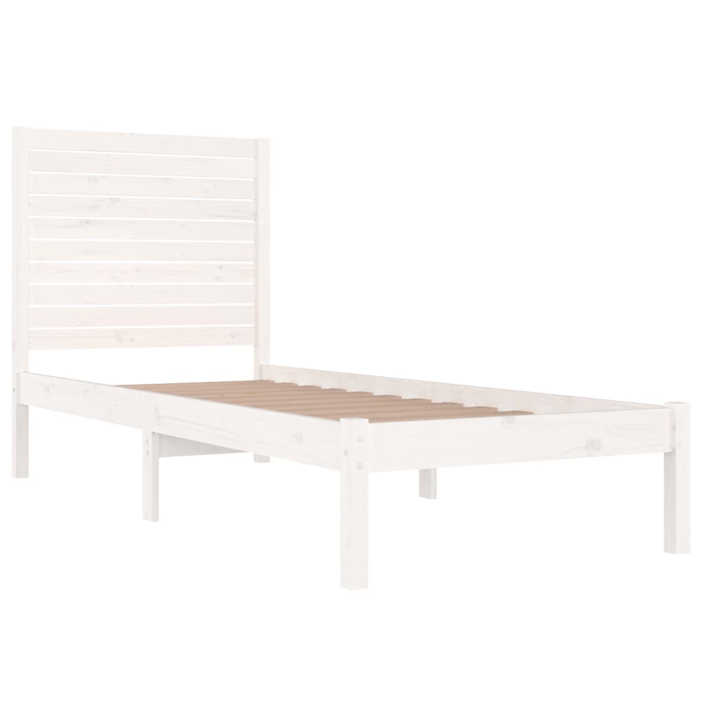 sengeramme 75x190 cm Small Single massivt træ hvid