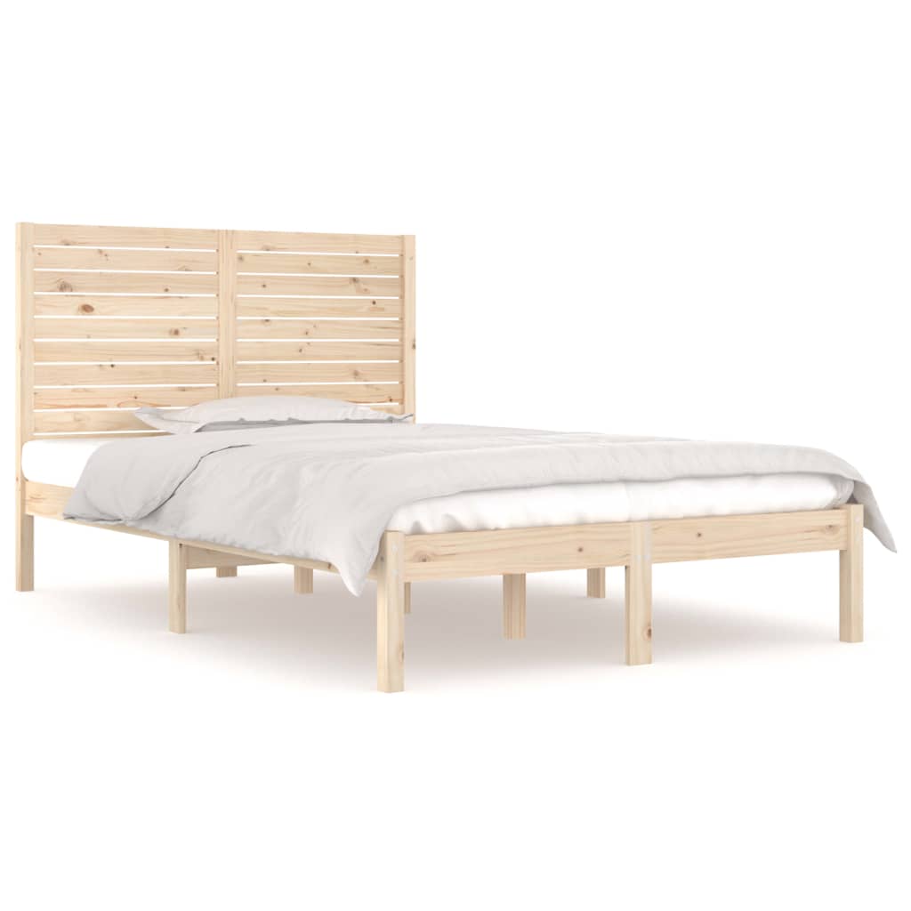 sengeramme 135x190 cm massivt træ