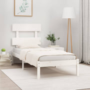 sengeramme 90x200 cm massivt træ hvid