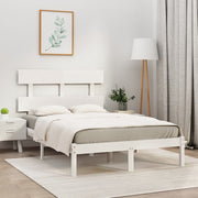 sengeramme 160x200 cm massivt træ hvid