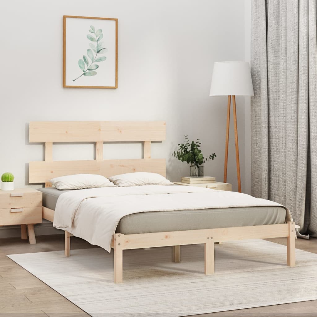 sengeramme 200x200 cm massivt træ
