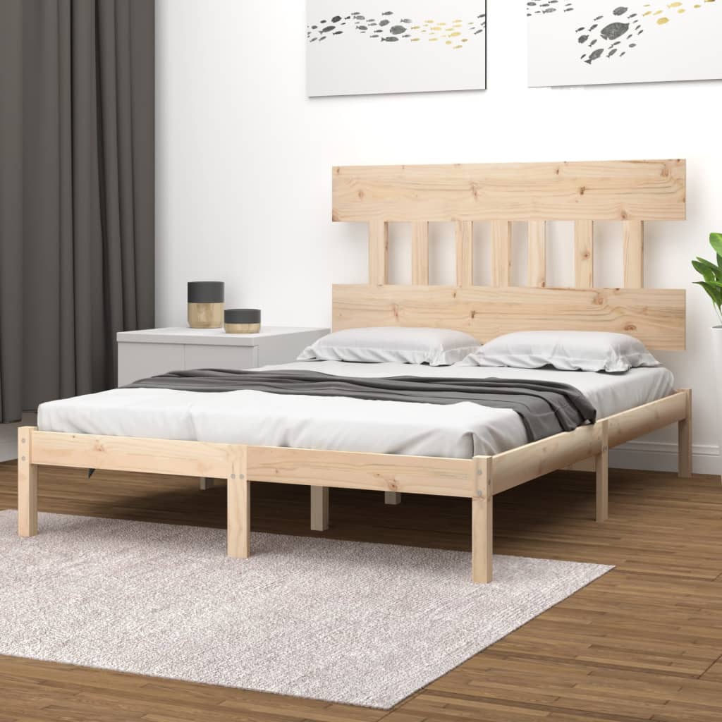 sengeramme 200x200 cm massivt træ