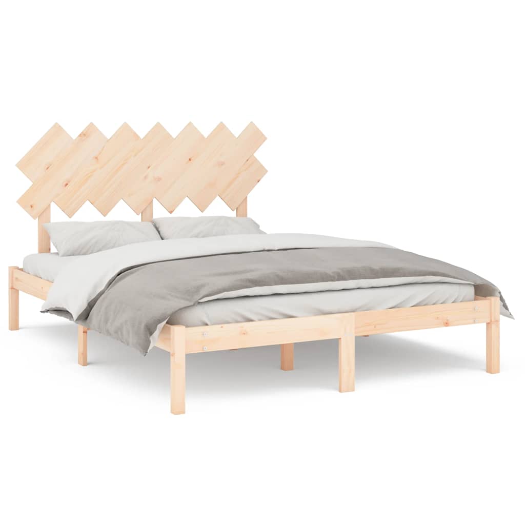 sengeramme 150x200 cm King Size massivt træ