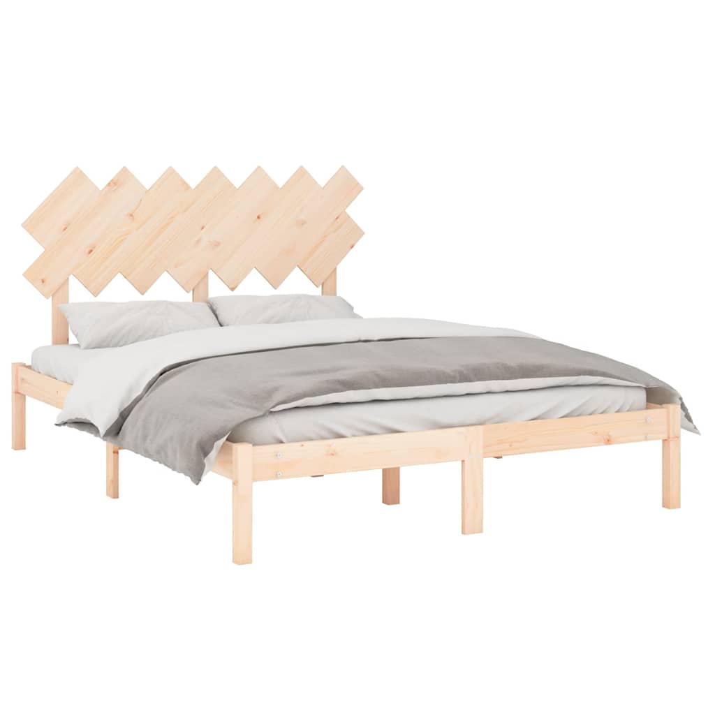 sengeramme 150x200 cm King Size massivt træ