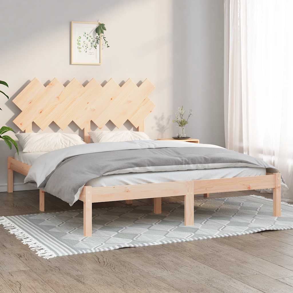 sengeramme 150x200 cm King Size massivt træ