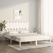 sengeramme 160x200 cm massivt træ hvid