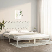 sengeramme 180x200 cm Super King massivt træ hvid