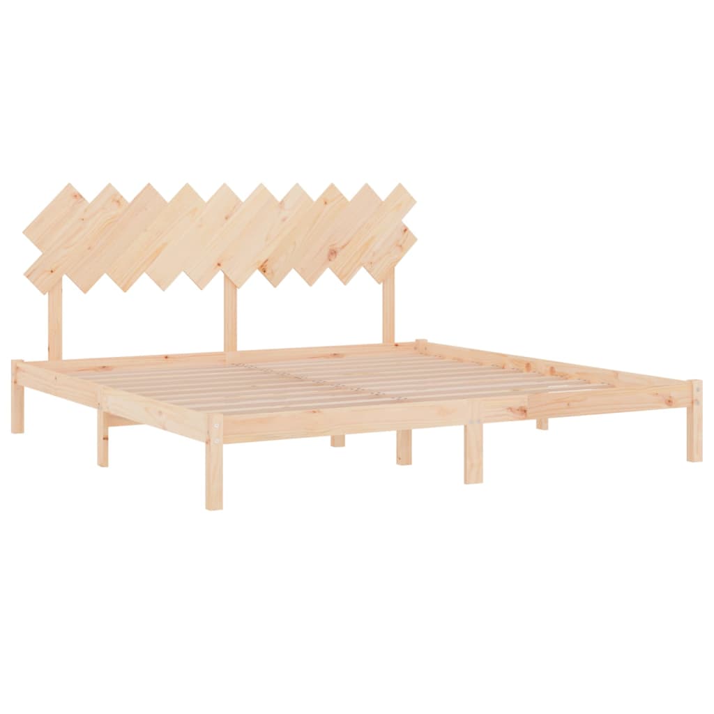 sengeramme 200x200 cm massivt træ