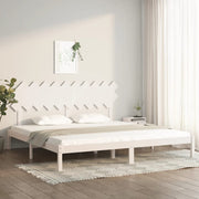 sengeramme 200x200 cm massivt træ hvid
