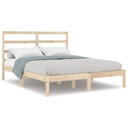 sengeramme 135x190 cm massivt træ