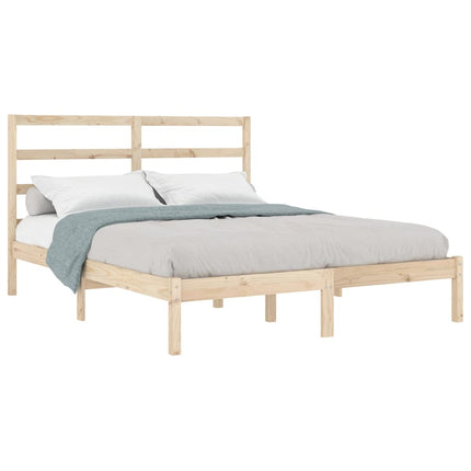 sengeramme 135x190 cm massivt træ