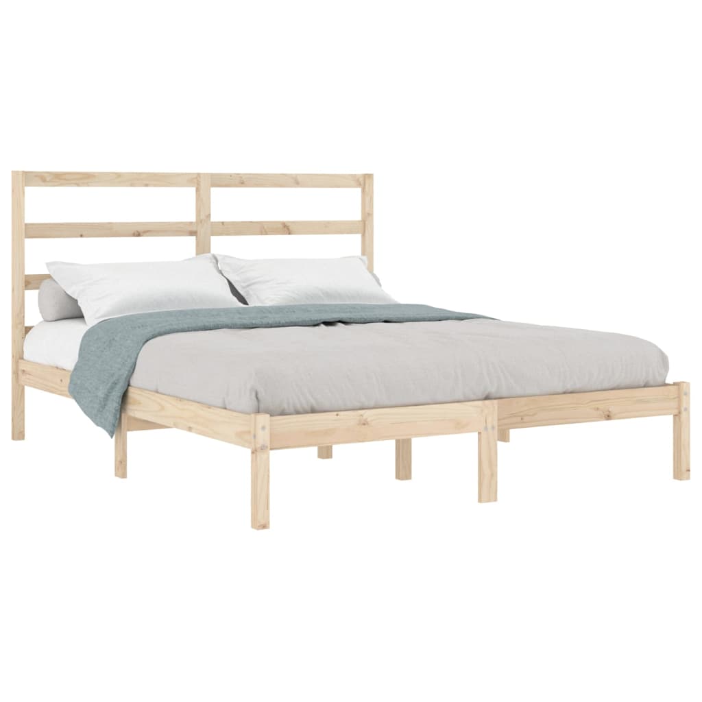sengeramme 135x190 cm massivt træ
