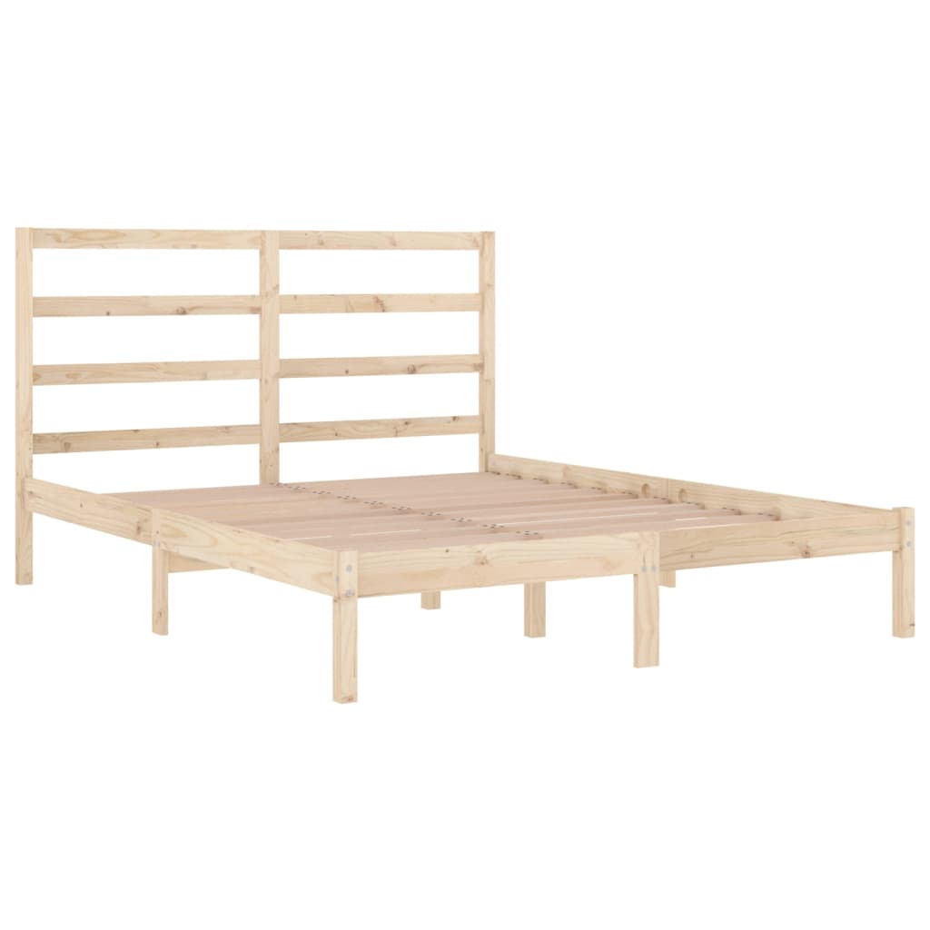 sengeramme 135x190 cm massivt træ