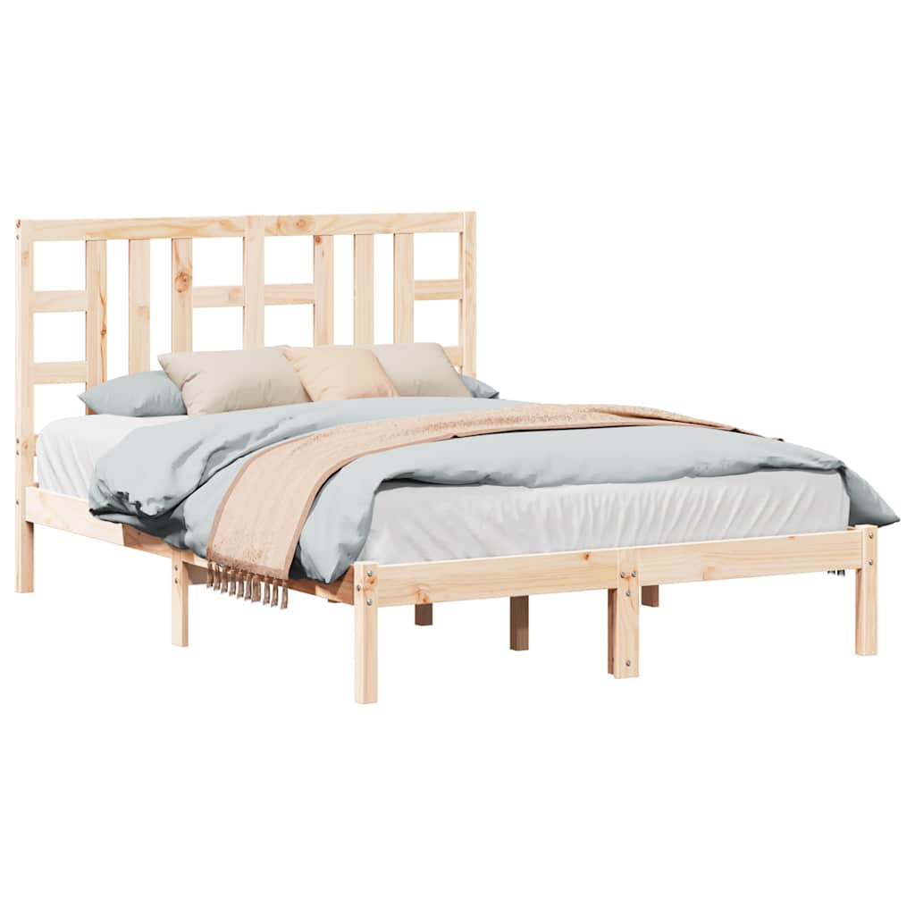 sengeramme 135x190 cm massivt træ